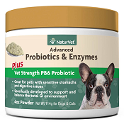 NaturVet Advanced Probiotics & Enzymes Plus PB6 Probiotic